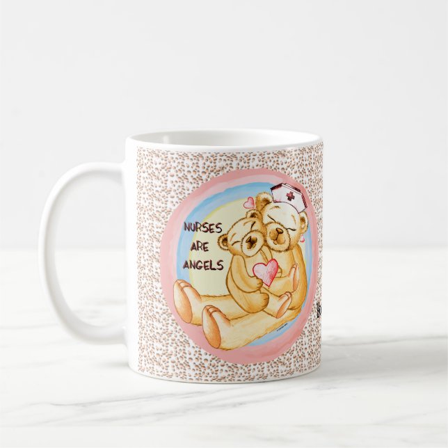 Själsköterskor Är Änglar Kaffemugg (Vänster)
