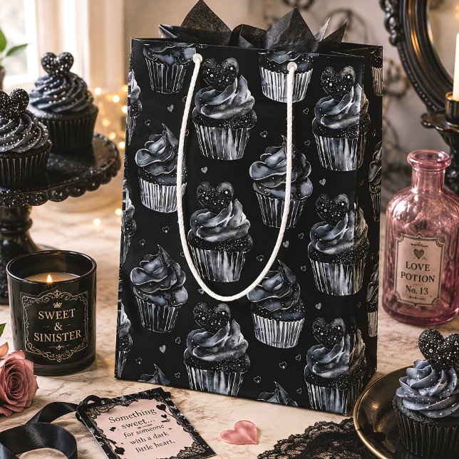 Själskrämmande Cupcakes & Hjärtan Söt Gotisk (Skapare uppladdad)