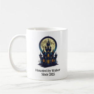 Själskt slott med fullmåne, Halloween Kaffemugg