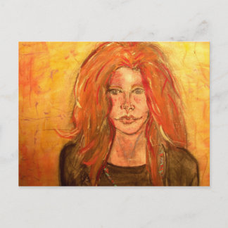själssyster hippie-flicka vykort