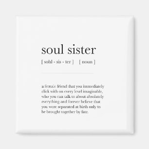 själssysterdefinition: lexikon konst Deco Magnet