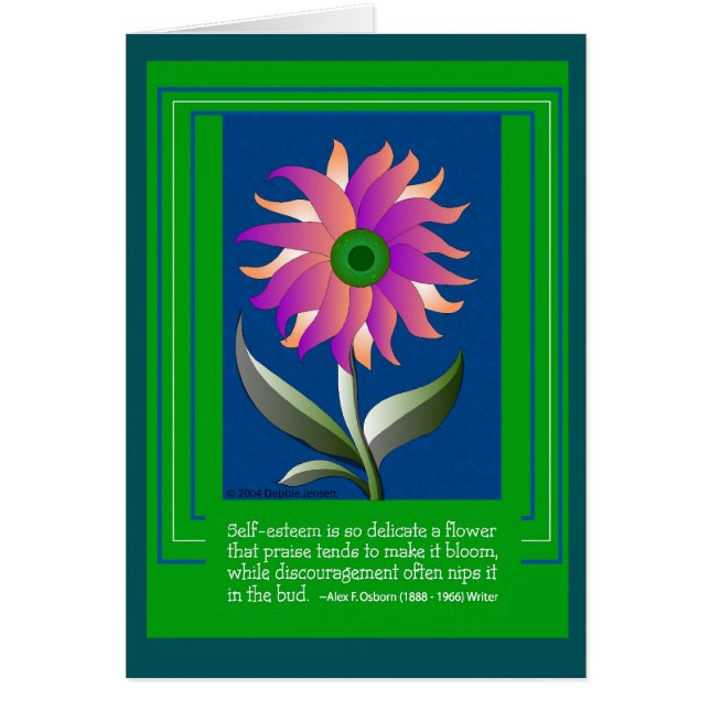 Själv-Aktning av Debbie Jensen Hälsningskort (Framsidan)
