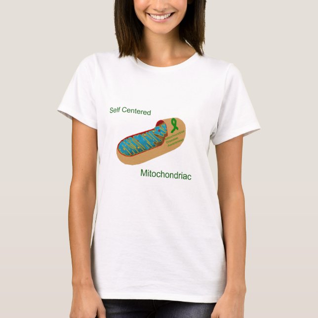 själv centrerad mitochondriac t-shirt (Framsida)