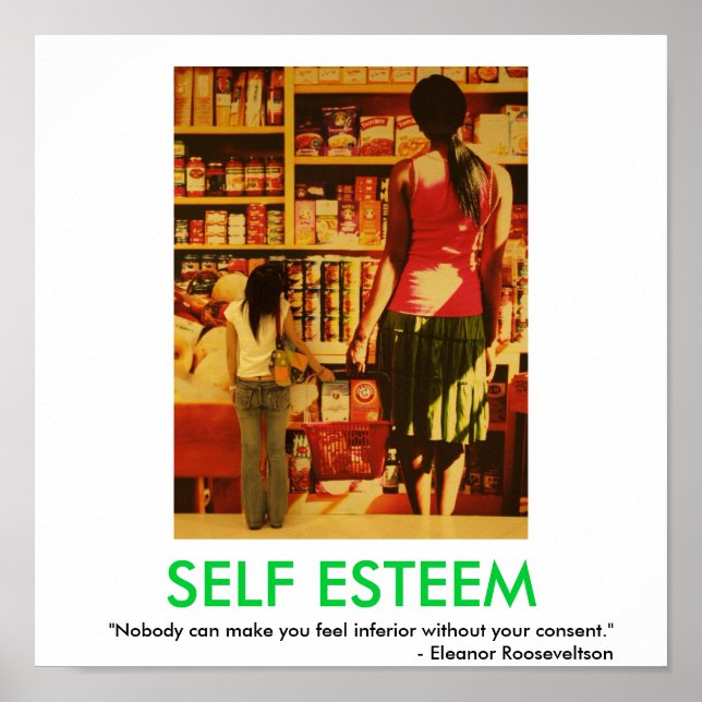 SJÄLV ESTEEM-motiverade poster (Framsidan)
