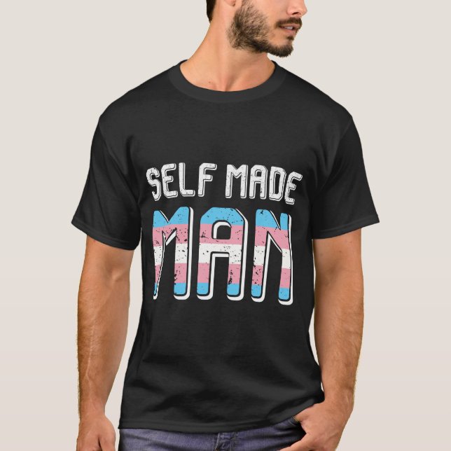 Själv gjort manTransman LGBT trans. att vara stolt T Shirt (Framsida)