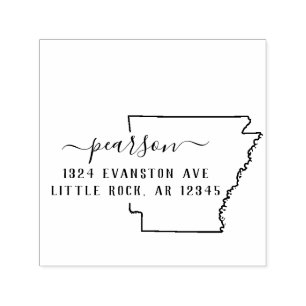 Själv-Inking för Arkansas returadressfrimärke Självfärgande Stämpel
