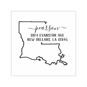 Själv-Inking för Louisiana returadressfrimärke Självfärgande Stämpel