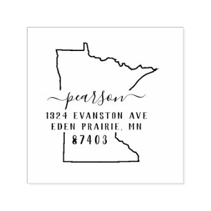 Själv-Inking för Minnesota returadressfrimärke Självfärgande Stämpel