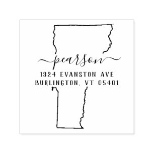Själv-Inking för Vermont returadressfrimärke Självfärgande Stämpel
