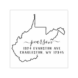 Själv-Inking för West Virginia returadressfrimä Självfärgande Stämpel
