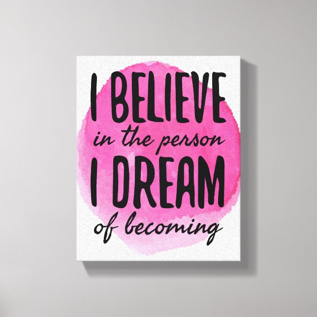 själv-kärlek motiverade ord för självvård canvastryck (Framsida)