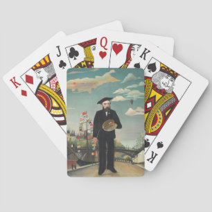 Själv: Porträtt – Landskap, Henri Rousseau 1890 Casinokort