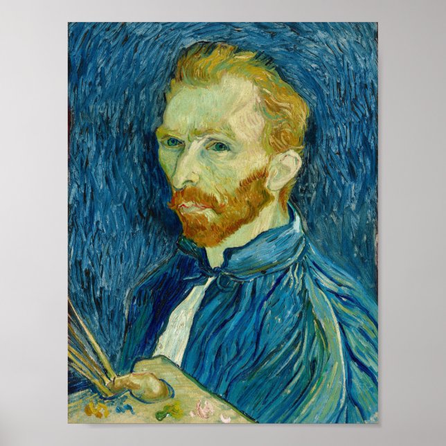 själv-porträtt Vincent van Gogh Poster (Framsidan)