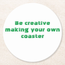 själv underlägg papper rund