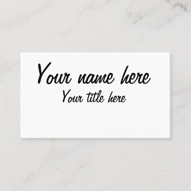 själv visitkort (Framsida)