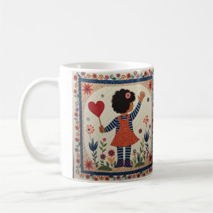 Själva barnet är en ängel. kaffemugg