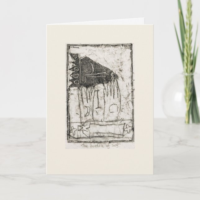 Själva bördan kort (Framsida)