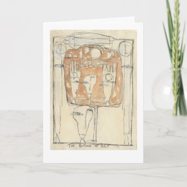 Själva bördan. kort (Framsida)