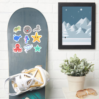 Själva havsdjur - Klistermärkeshäfte - Stor Klistermärken