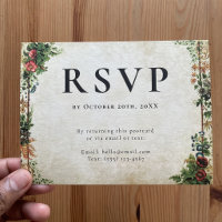 Självadresserad RSVP Vintage Trädgård Cottagecore