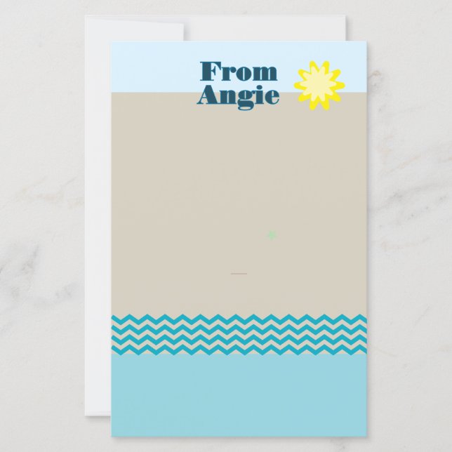 Självadresserat anpassade Pappra Lakan (Framsida)