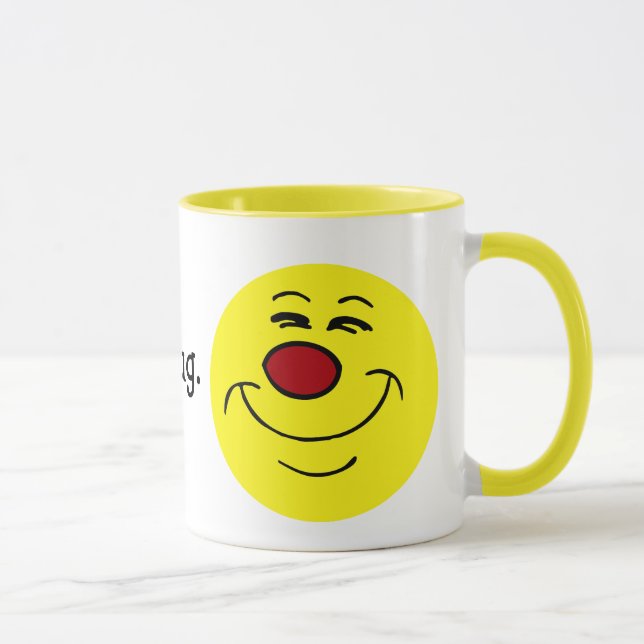 Självbelåtet ansikte Grumpey Mugg (Höger)