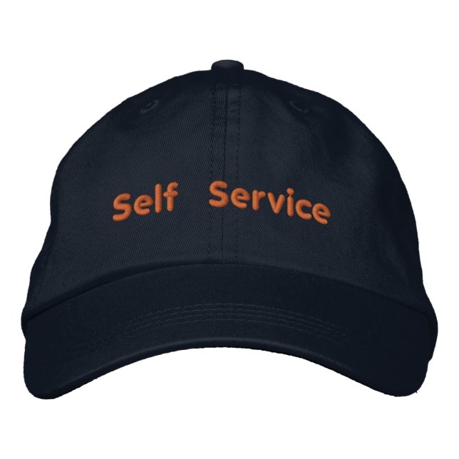 Självbetjänande tryckt text Elegant Empowering-Hat Broderad Keps (Framsida)