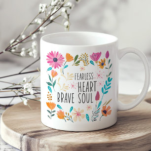 Självbetjäning av färgade Wildblommor-inspiration Kaffemugg
