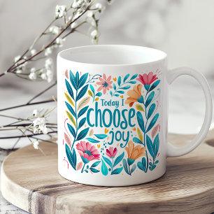 Självbetjäning av självbetjäning av Blommigt- och Kaffemugg