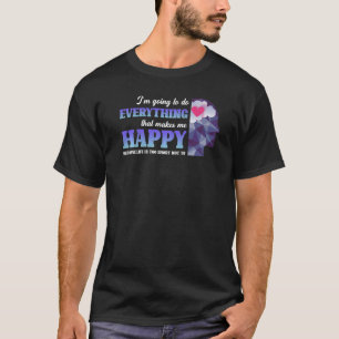 Självbetjäning av Valentines day, blomsterhjärtsmo T Shirt