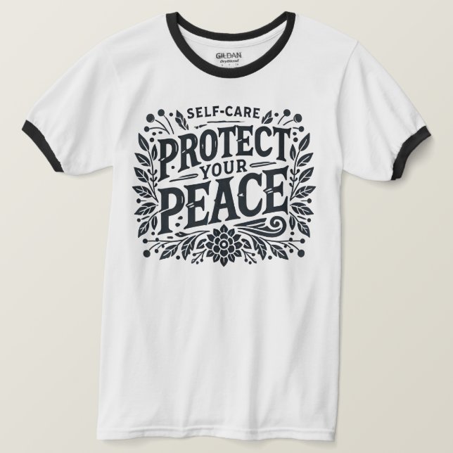 Självbetjäningsskydd Peace Manar Ringinger T-Shirt (Design framsida)