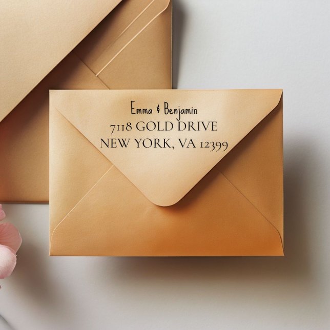 Självbläckande adressgummistämpel med eget tryck självfärgande stämpel (Skapare uppladdad)