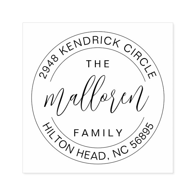 Självbläckande returadress HusvärmningspresentAnpa Stämpel (Tryck)