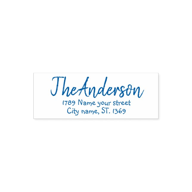 Självbläckande returadressstämpel självfärgande stämpel (Design)