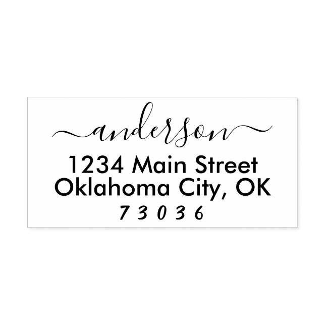 Självbläckande specialstämpel för returadress självfärgande stämpel (Design)