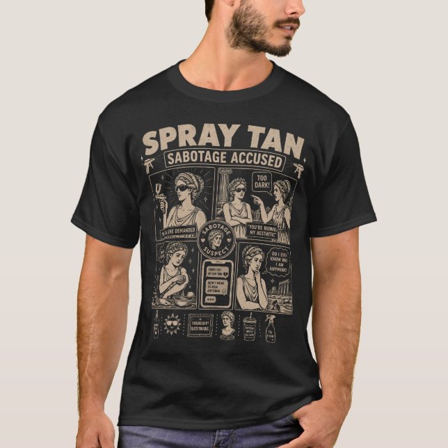 Självbränningssabotage T Shirt (Framsida)