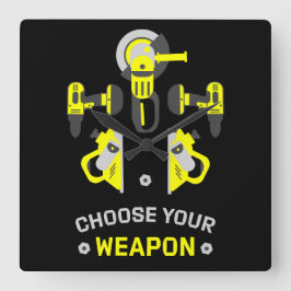 SjälvBygg DIY Man Fyrkantig Klocka