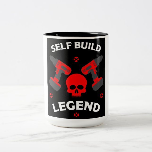 självbyggt hem Två-Tonad mugg (Center)