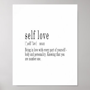 Självdefinition av kärlek poster utskrift, nytt he