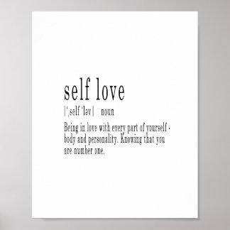 Självdefinition av kärlek poster utskrift, nytt he