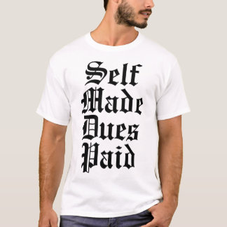 Själven gjorde betalad tull tee shirt