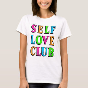 Självf kärlek klubb Neon Rainbow T Shirt