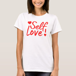 Självfallet kärlek citat med hjärtan t shirt
