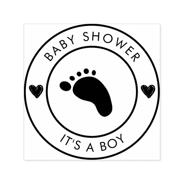 Självfärgad stämpel för baby shower-försäljning (Design)
