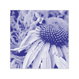 Självfärgande gummistämpel med bin och blomster stämpel