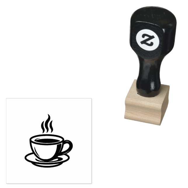 Självfärgande stämpel för kaffekopp (Stämplad)