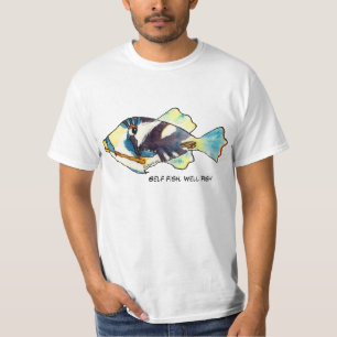 Självfisk, skjorta för brunnfisktecknad T Shirt