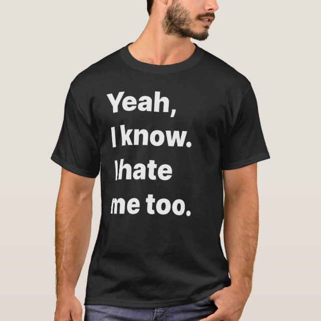 Självföränderlig Introvert Overthinker-typografi T Shirt (Framsida)
