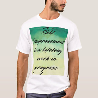 Självförbättring livslång t shirt