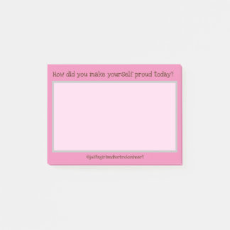 Självförbättring varje dag post-it block